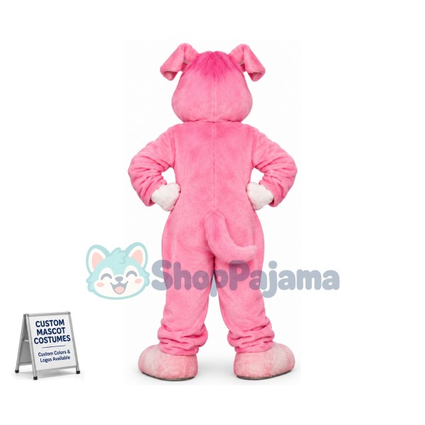 Cute Pink Rabbit Mascot Costume