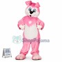 Cute Pink Rabbit Mascot Costume