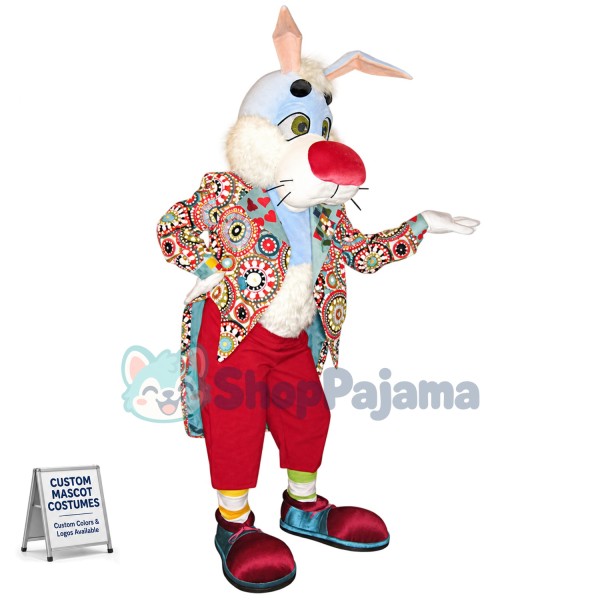 Gent Rabbit Mascot Costume