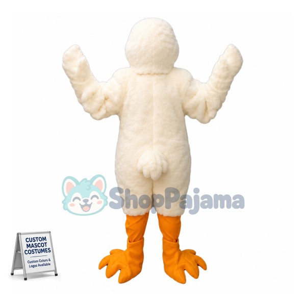 White Goose Mascot Costume