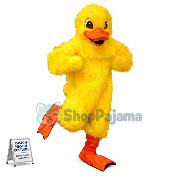 Yellow Lightweight Duck Mascot Costume