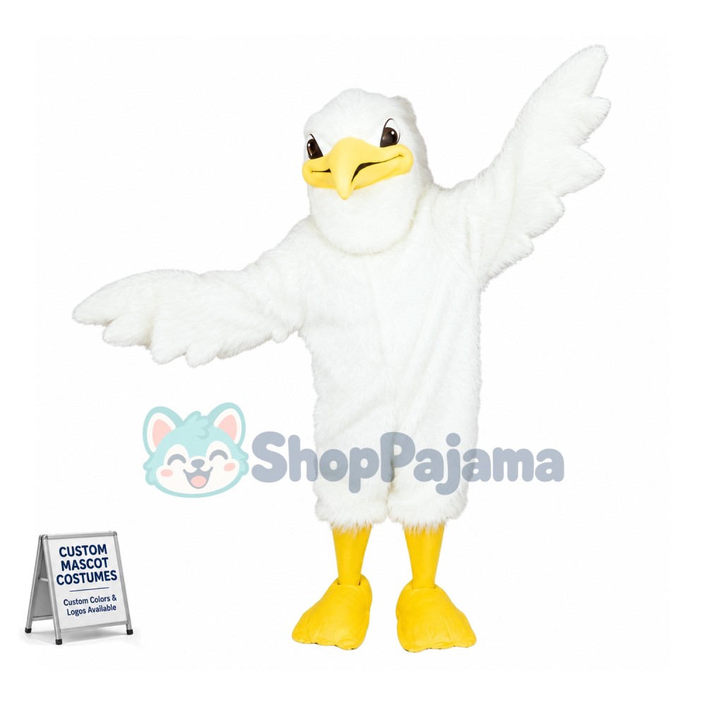 White Stork Mascot Costume