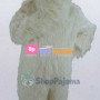 White Shaggy Dog Mascot Costume