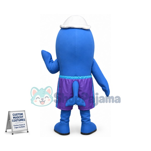 Blue Whale Mascot Costume