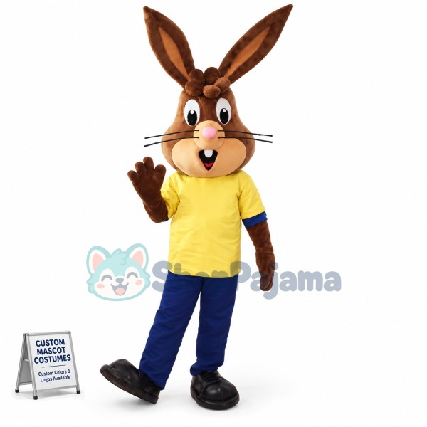 Friendly Lightweight Rabbit Mascot Costume