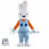 Smiling Rabbit Bunny Mascot Costume