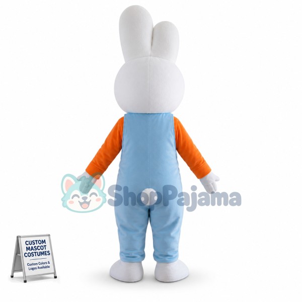 Smiling Rabbit Bunny Mascot Costume