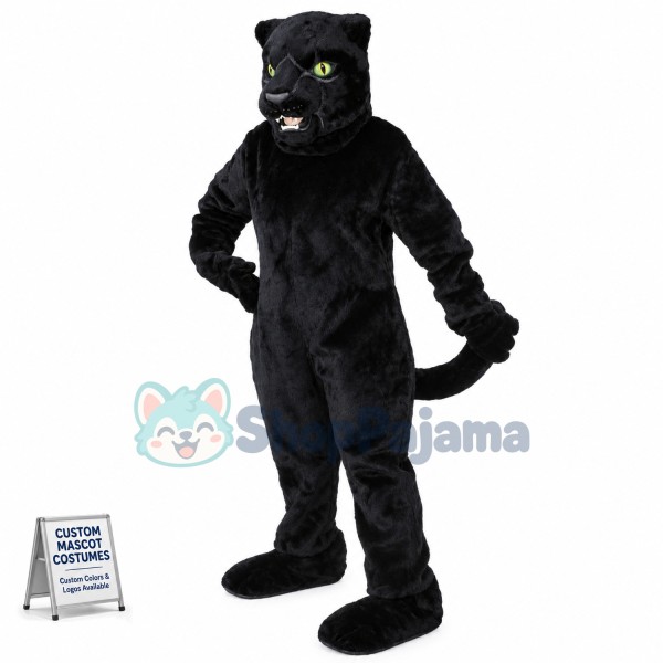 Fierce Lightweight Black Panther Mascot Costume