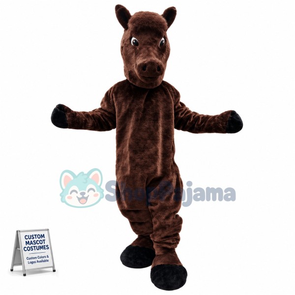 Brown Lightweight Horse Mascot Costume