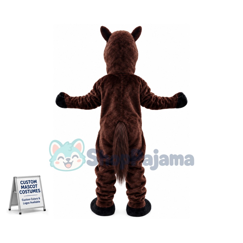Brown Lightweight Horse Mascot Costume