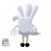 White Hand Mascot Costume