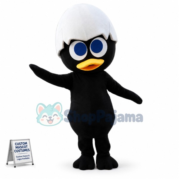 Black Chick Mascot Costume