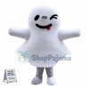 Cute White Ghost Mascot Costume