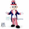 Cute Uncle Sam Mascot Costume