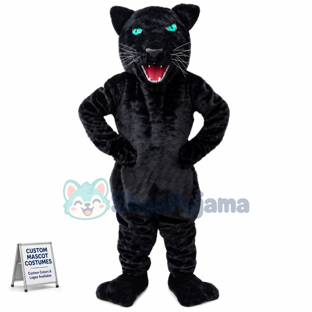 Custom Mascot Black Panther Mascot Costume