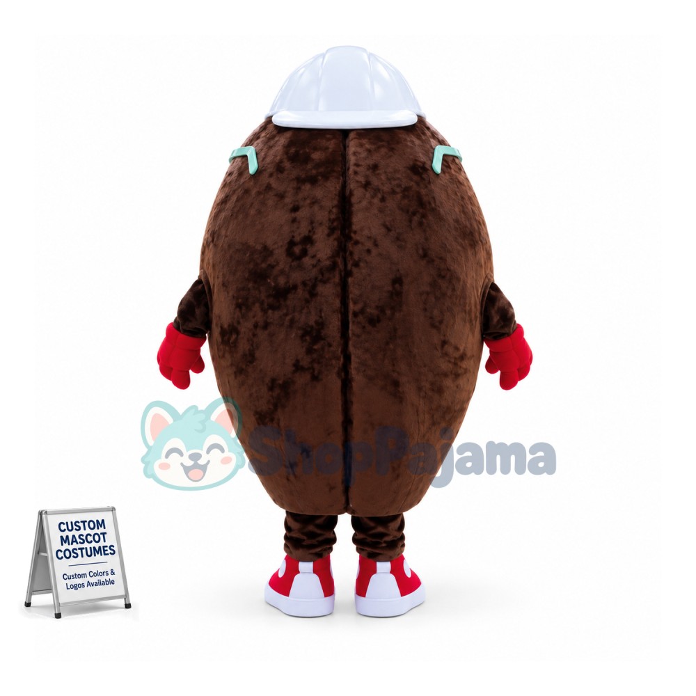 Coffee Bean Mascot Costume