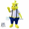 Yellow Rhino Mascot Costume