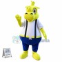 Yellow Rhino Mascot Costume