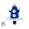 Blue Rocket Mascot Costume