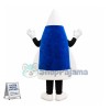 Blue Rocket Mascot Costume