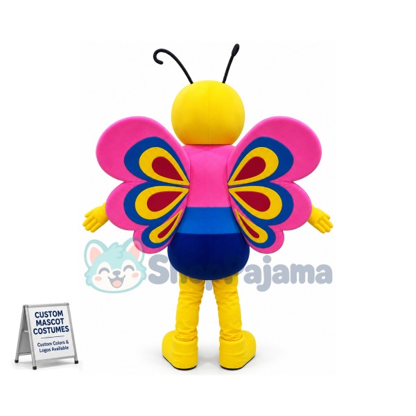 Friendly Lightweight Butterfly Mascot Costume