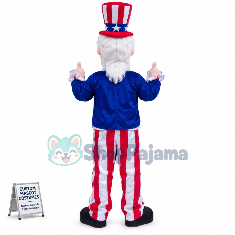 Custom Mascot Uncle Sam Mascot Costume