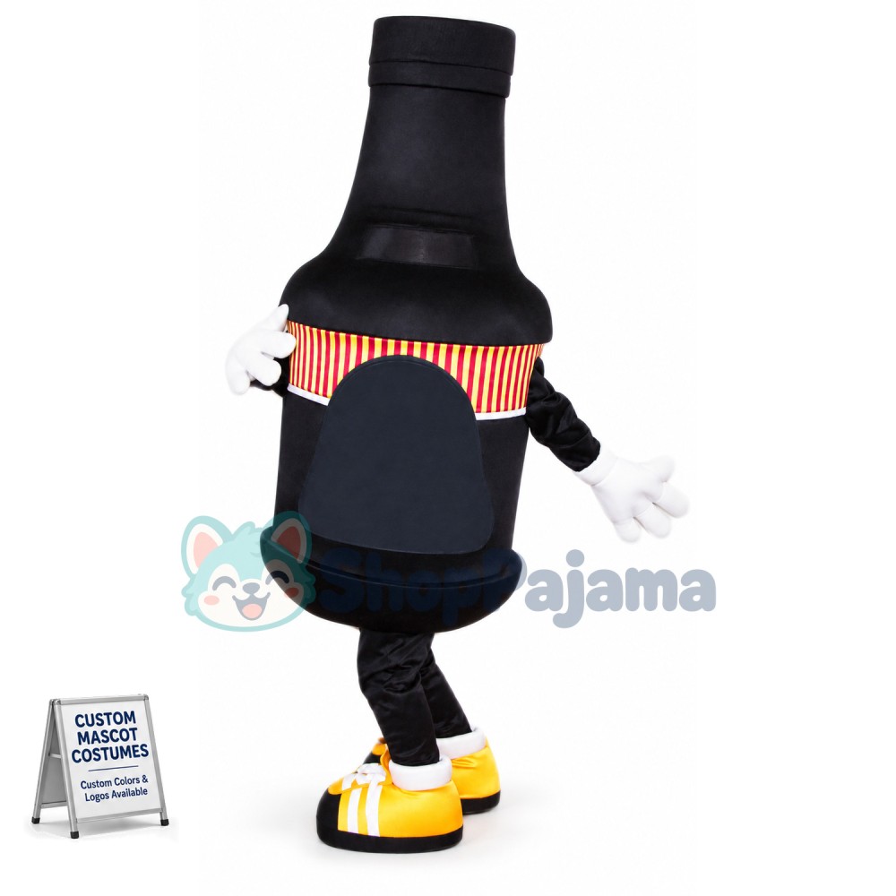 Black Bottle Mascot Costume
