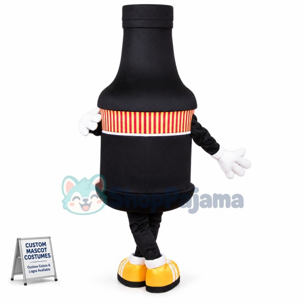 Black Bottle Mascot Costume