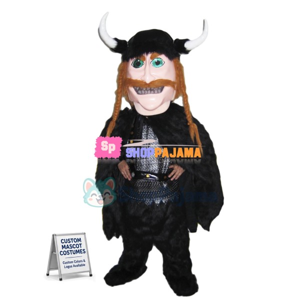 Happy Lightweight Viking Mascot Costume