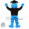 Blue Erudite Panther Mascot Costume