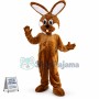 Brown & White Rabbit Mascot Costume