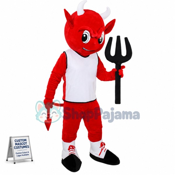 Angry Devil Mascot Costume