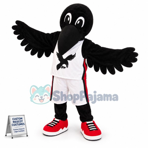 Black Raven Mascot Costume