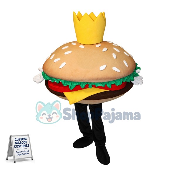Big Hamburger Mascot Costume
