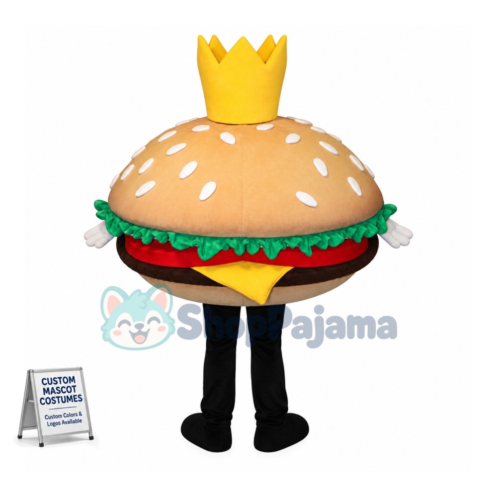 Big Hamburger Mascot Costume
