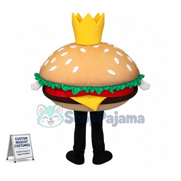 Big Hamburger Mascot Costume