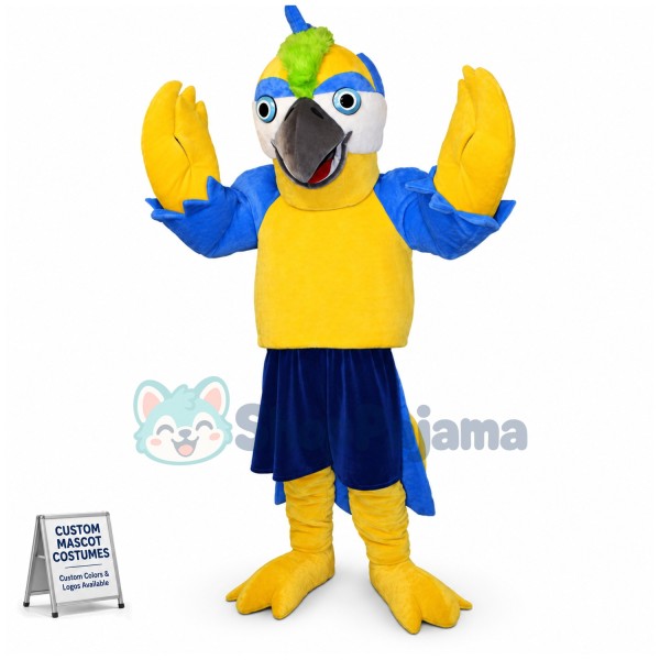 Yellow Parrot Mascot Costume
