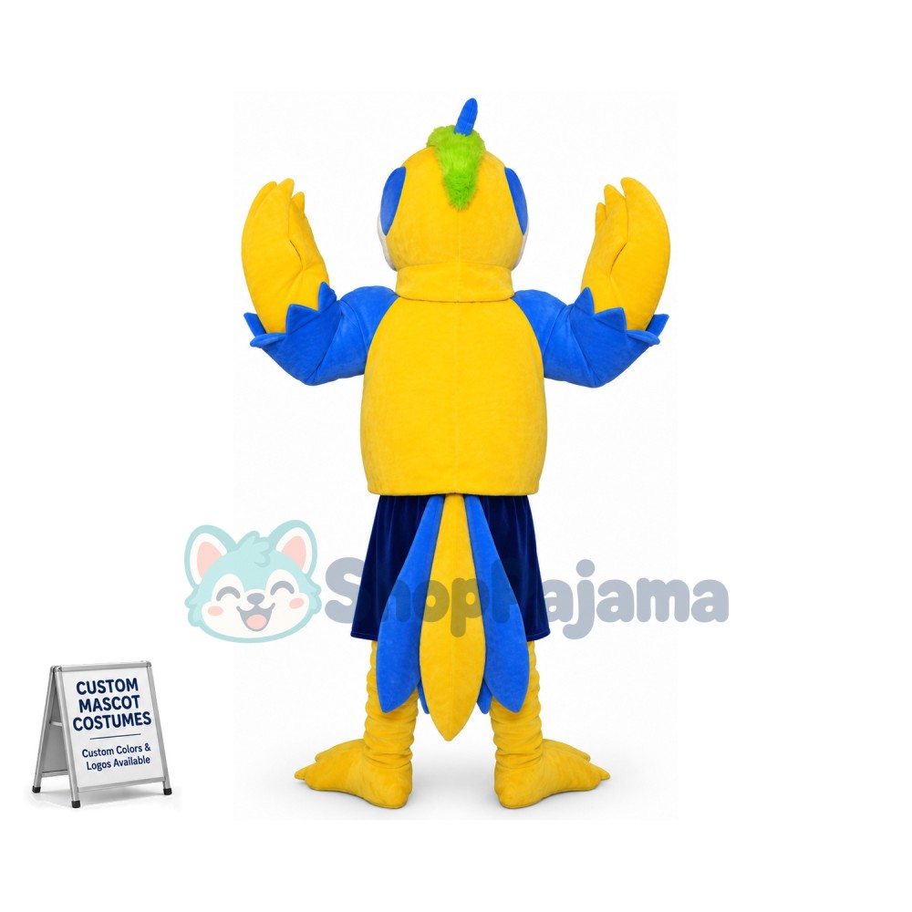 Yellow Parrot Mascot Costume