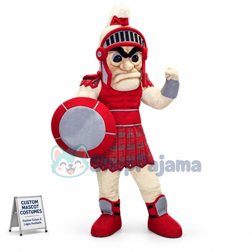 Fierce Red Titan Mascot Costume
