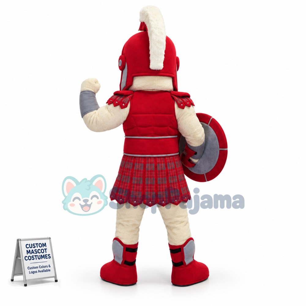 Fierce Red Titan Mascot Costume