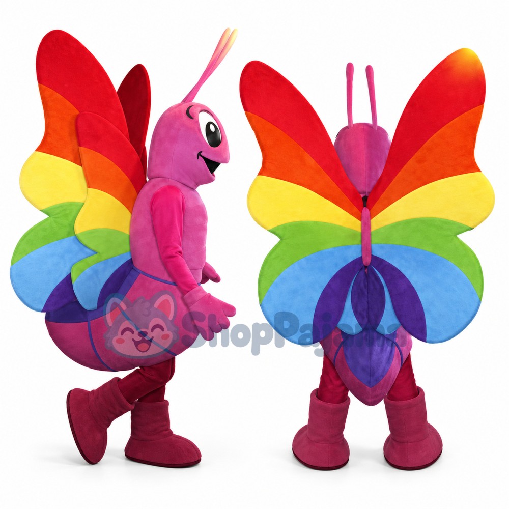 Colorful Butterfly Mascot Costume