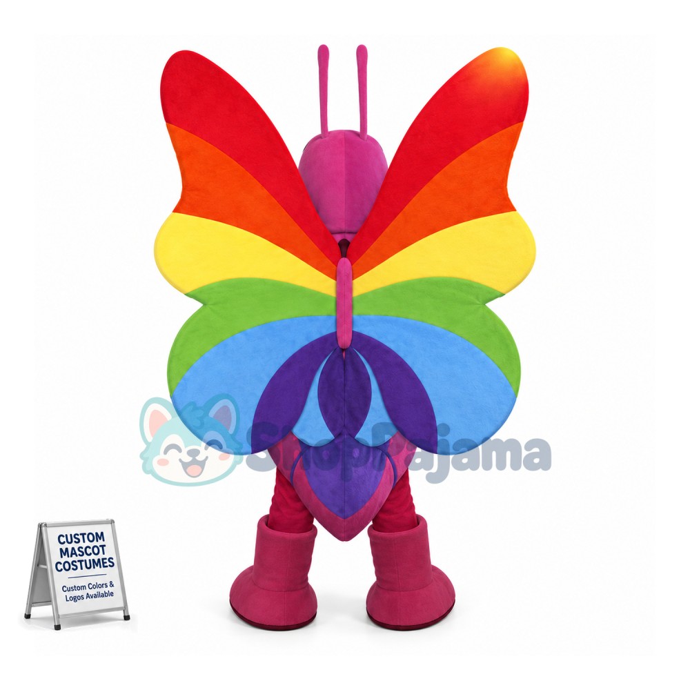 Colorful Butterfly Mascot Costume