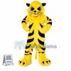 Yellow Wildcat Mascot Costume