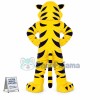 Yellow Wildcat Mascot Costume