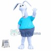 White Aardvark Mascot Costume