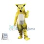 Yellow Fierce Wild Cat Mascot Costume