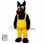 Big Eye Black Dog Mascot Costume