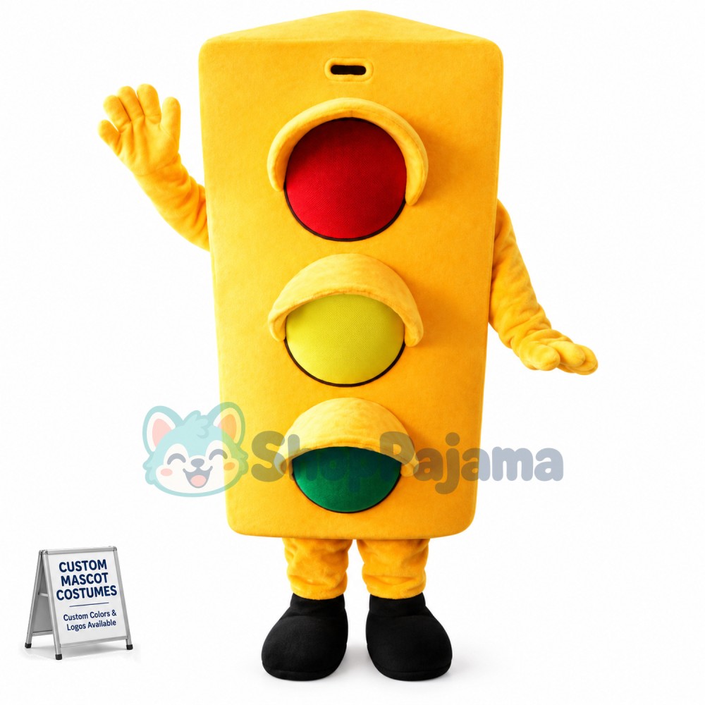 Traffic Safe Light Mascot Costume