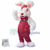 Cute White Furry Rabbit Mascot Costume