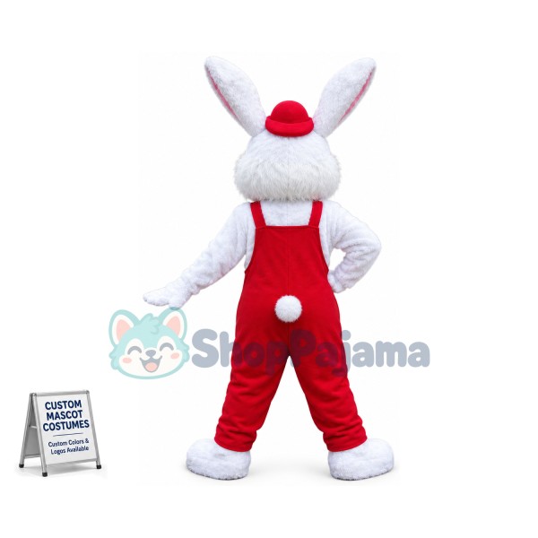 Lovely White Bunny Mascot Costume